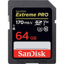 Cartão de Memória Sandisk SD Extreme Pro 170mb/s 64GB